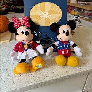 Disney Cruise Line bundle  Metal 5 X7 Photo Frame Mickey&Minnie  Mouse plush